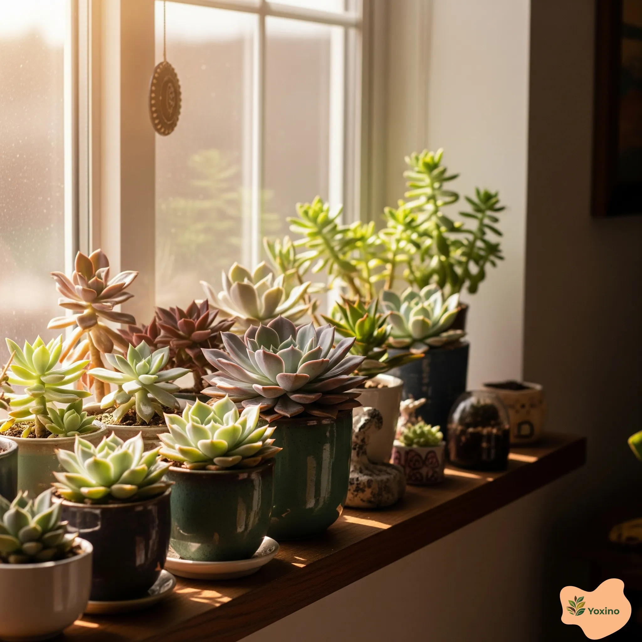 Various succulents