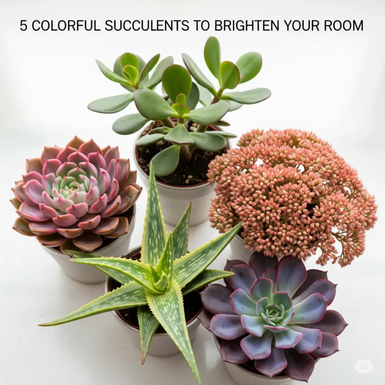 5 Colorful Succulents to Brighten Your Room