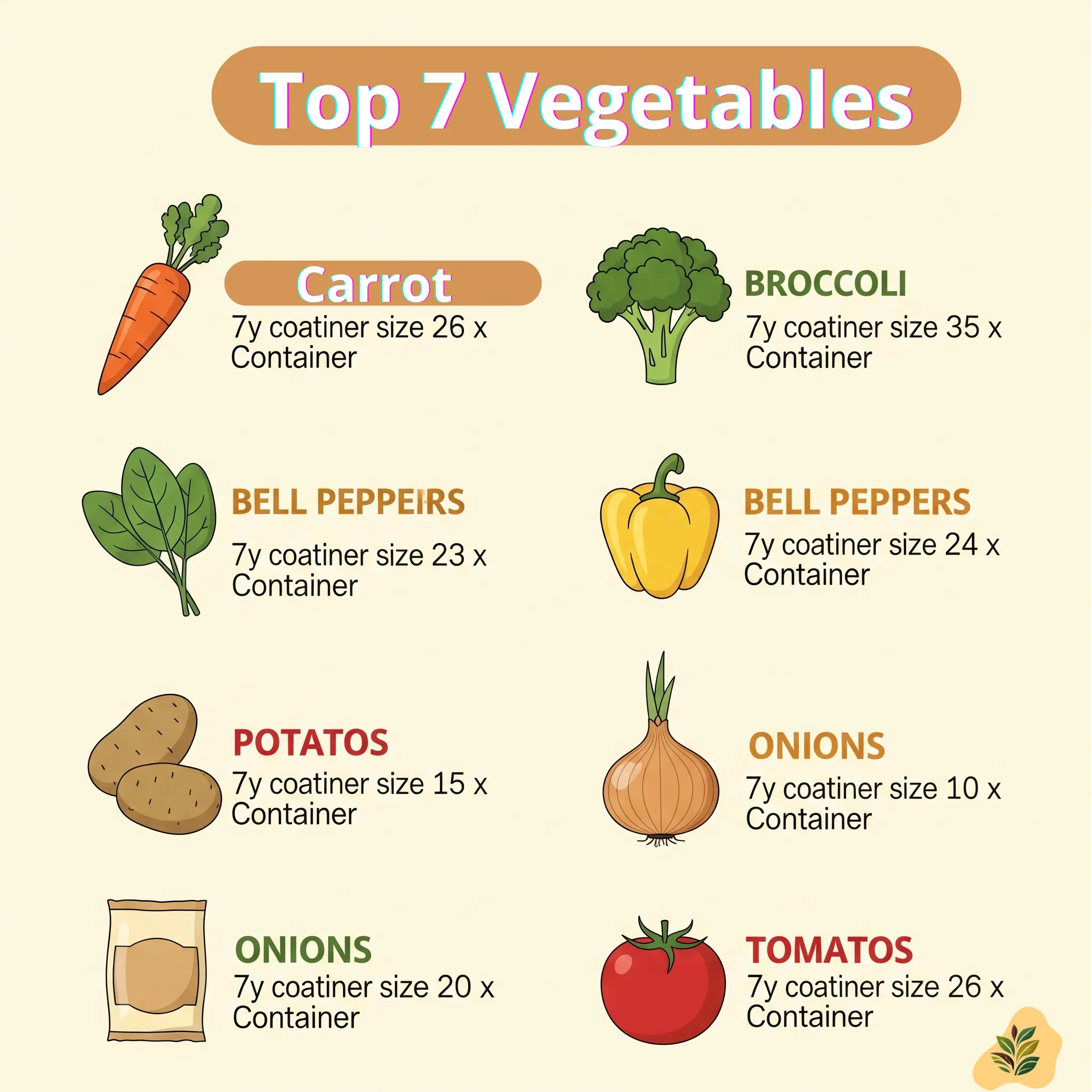 7 vegetables 
