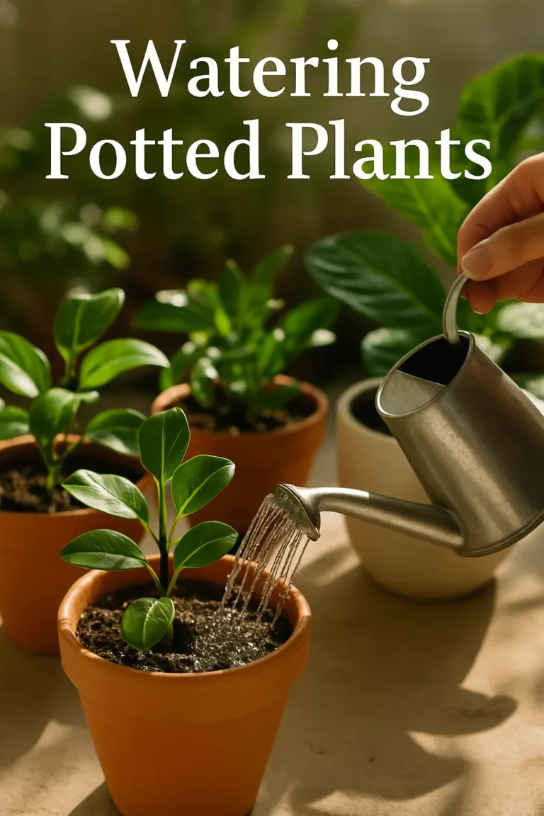 Watering Potted Plants